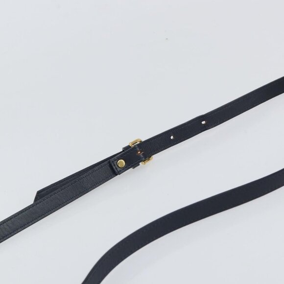 Authentic SAINT LAURENT Shoulder Bag PVC White Gold - Picture 15 of 16